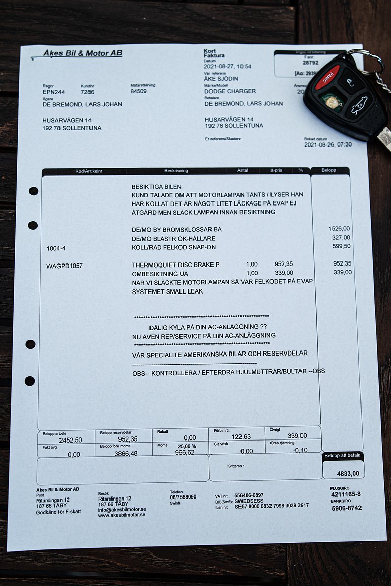 Documentation for 2007 Dodge Charger 5.7 V8 HEMI 