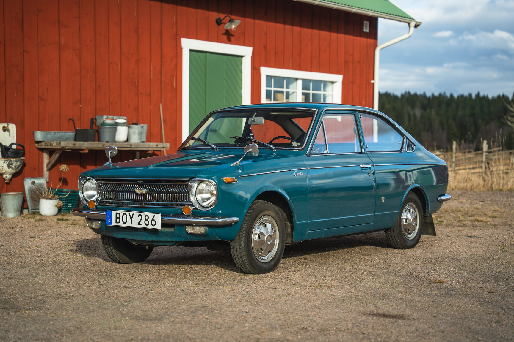 Exteriörbild på 1969 Toyota Corolla Coupé