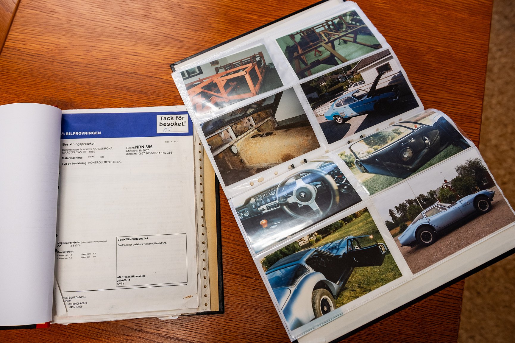 Documentation for 1969 Marcos 3000 GT
