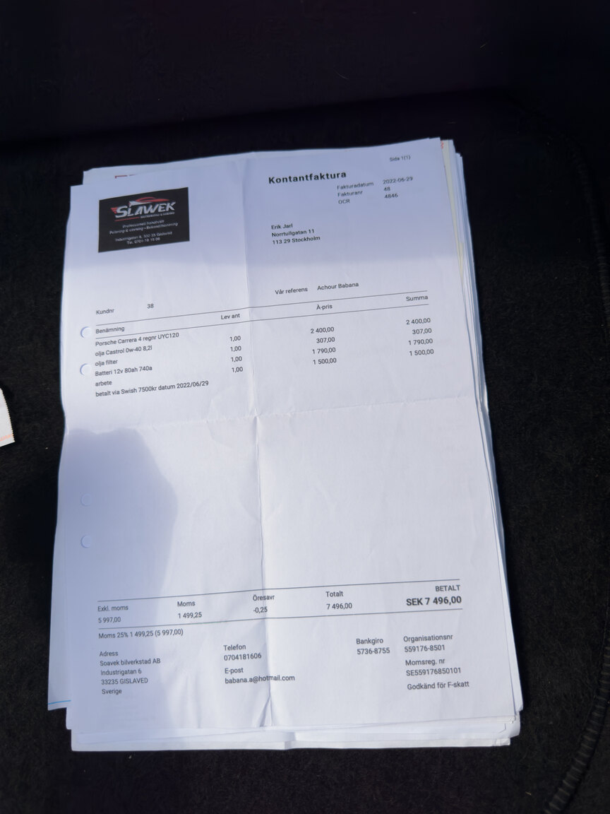 Dokumentation för 2004 Porsche 911 Carrera 4