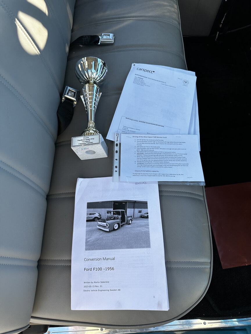 Documentation for 1956 FORD F100 Electric