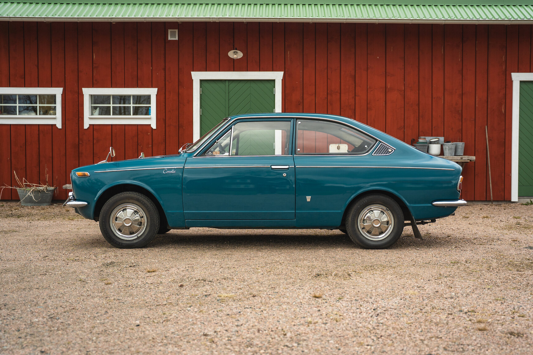 Exteriörbild på 1969 Toyota Corolla Coupé