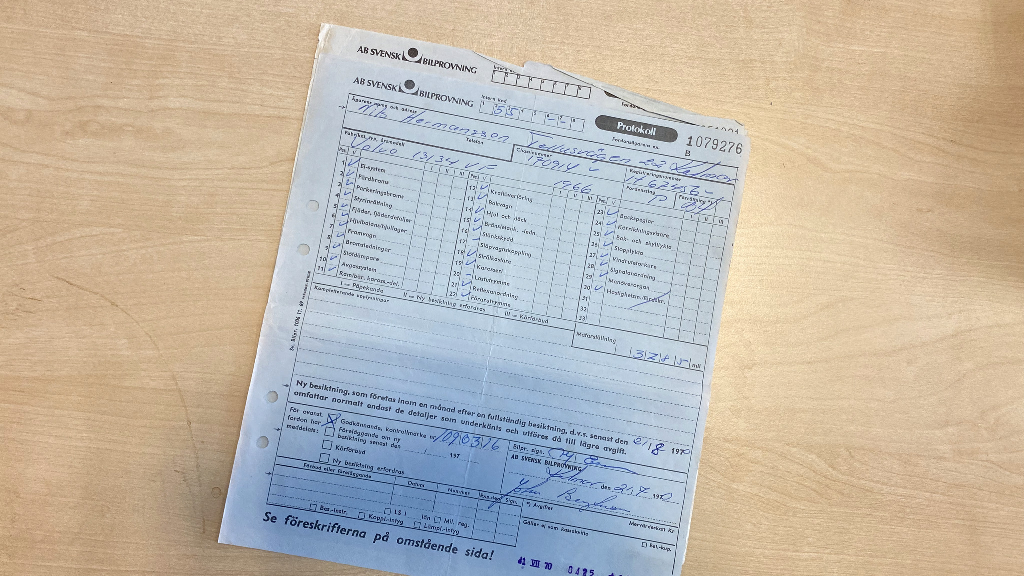 Dokumentation, 1966 Volvo Amazon (65)