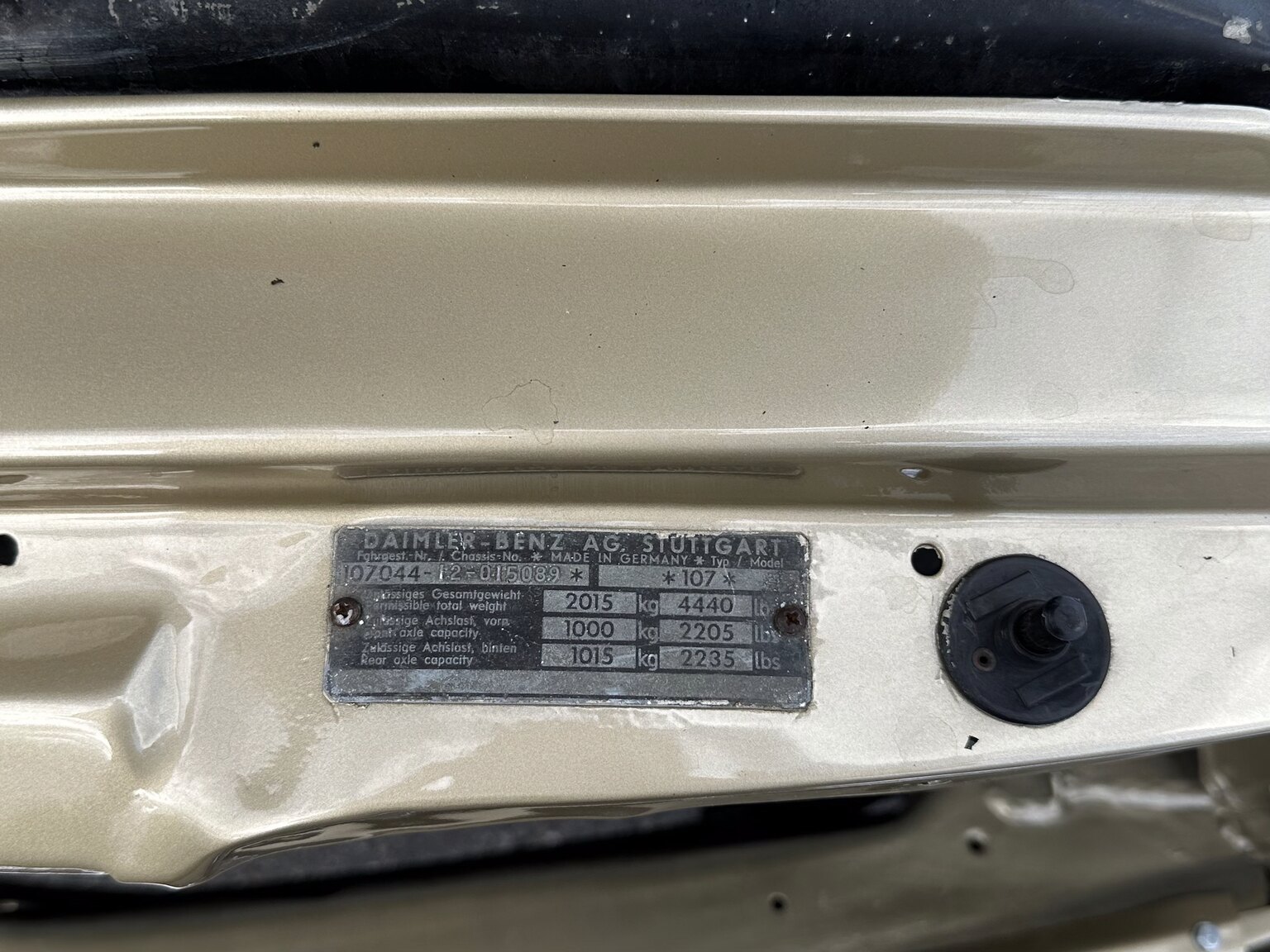 Image of 1974 Mercedes benz 450 SL mechanics