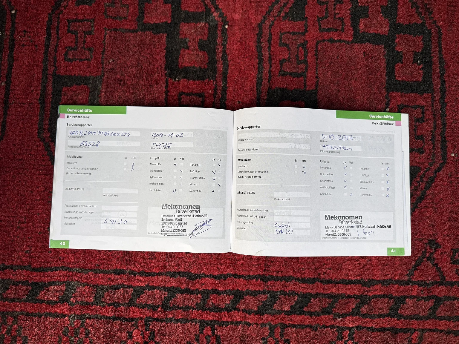 Dokumentation för 2004 Mercedes-Benz E 500 7G-Tronic (5)