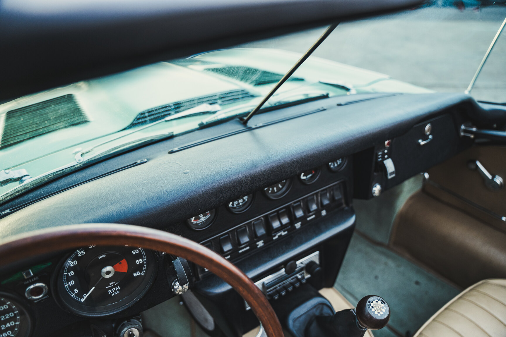 Interiörbild 1970 Jaguar E-Type Roadster