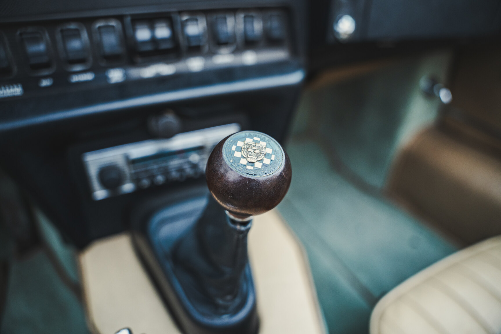 Interiörbild 1970 Jaguar E-Type Roadster