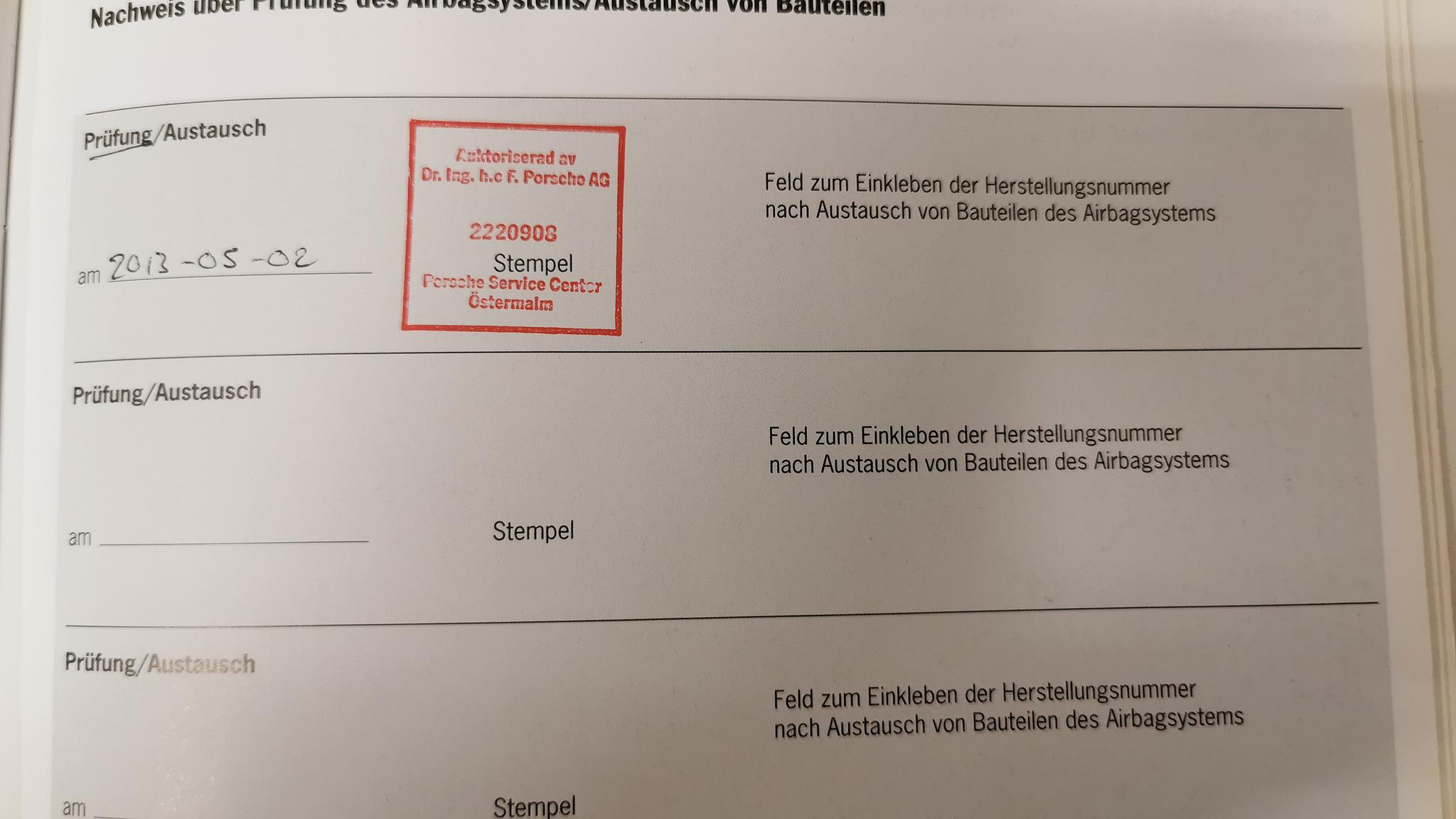 Documentation for 2007 Porsche 997 Turbo