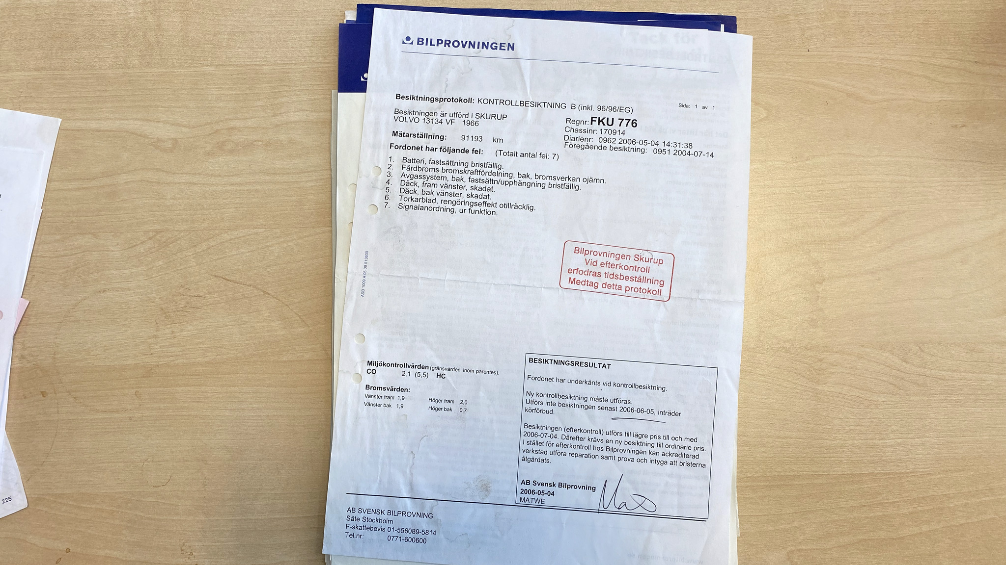 Dokumentation för 1966 Volvo Amazon (38)