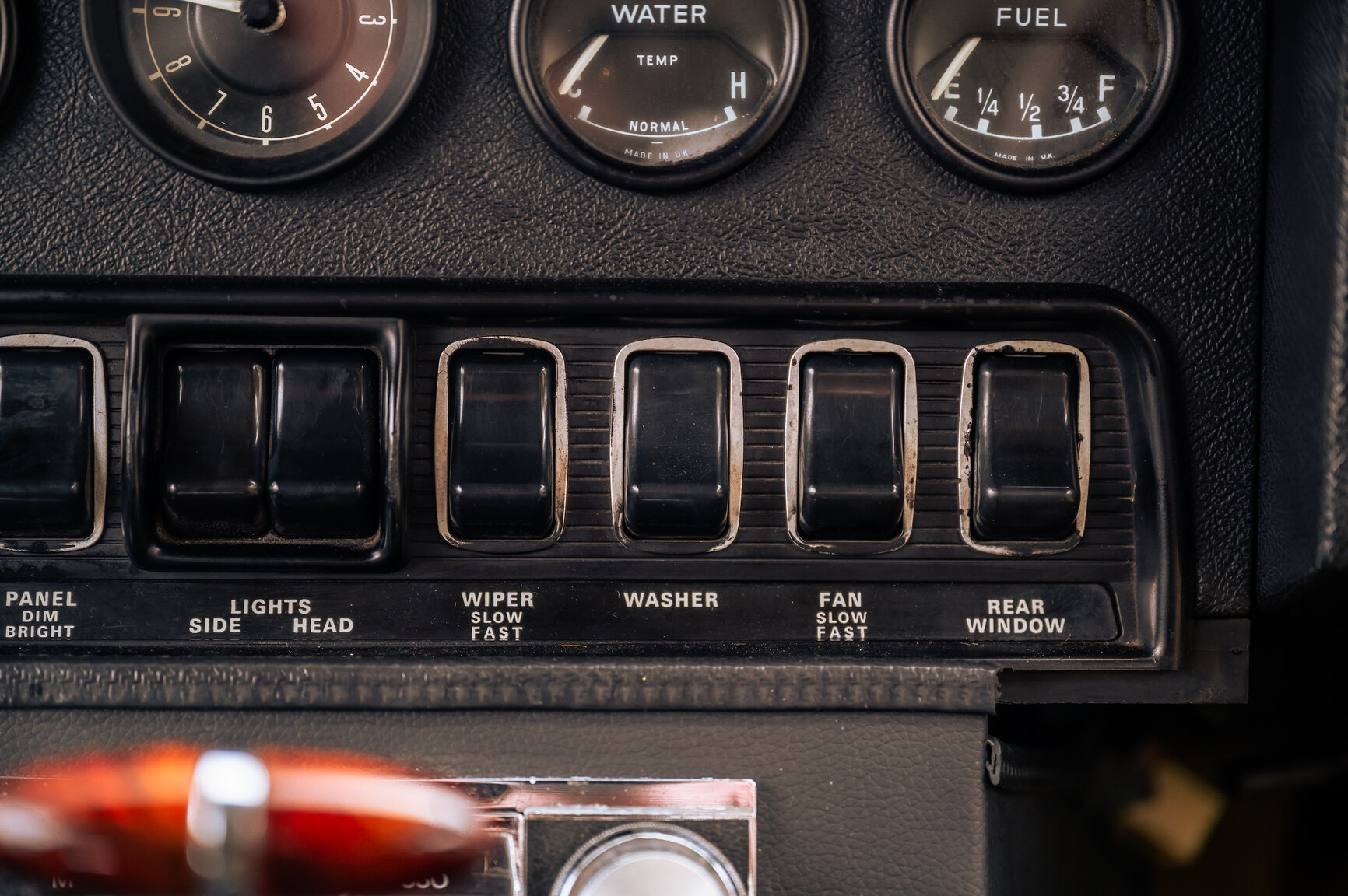 Interiörbild 1973 Jaguar E-Type V12
