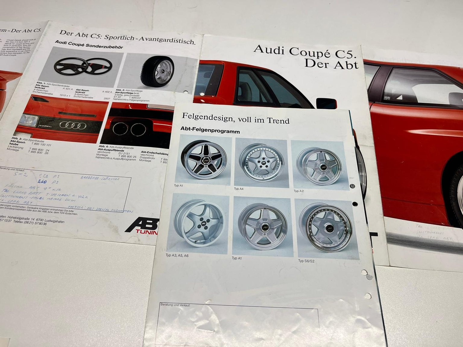 Documentation for 1992 Audi quattro S2 Abt C5