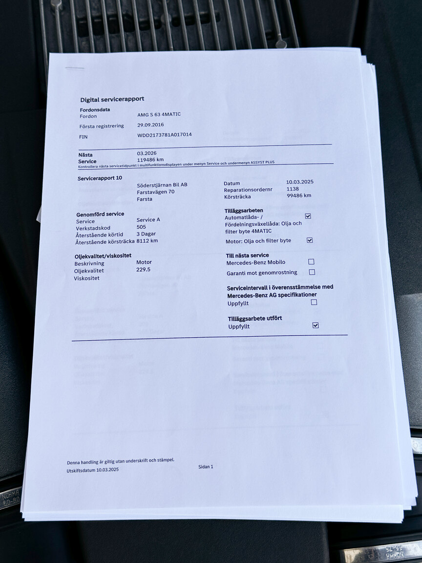 Dokumentation, 2016 Mercedes-Benz S63 AMG 4MATIC Coupé