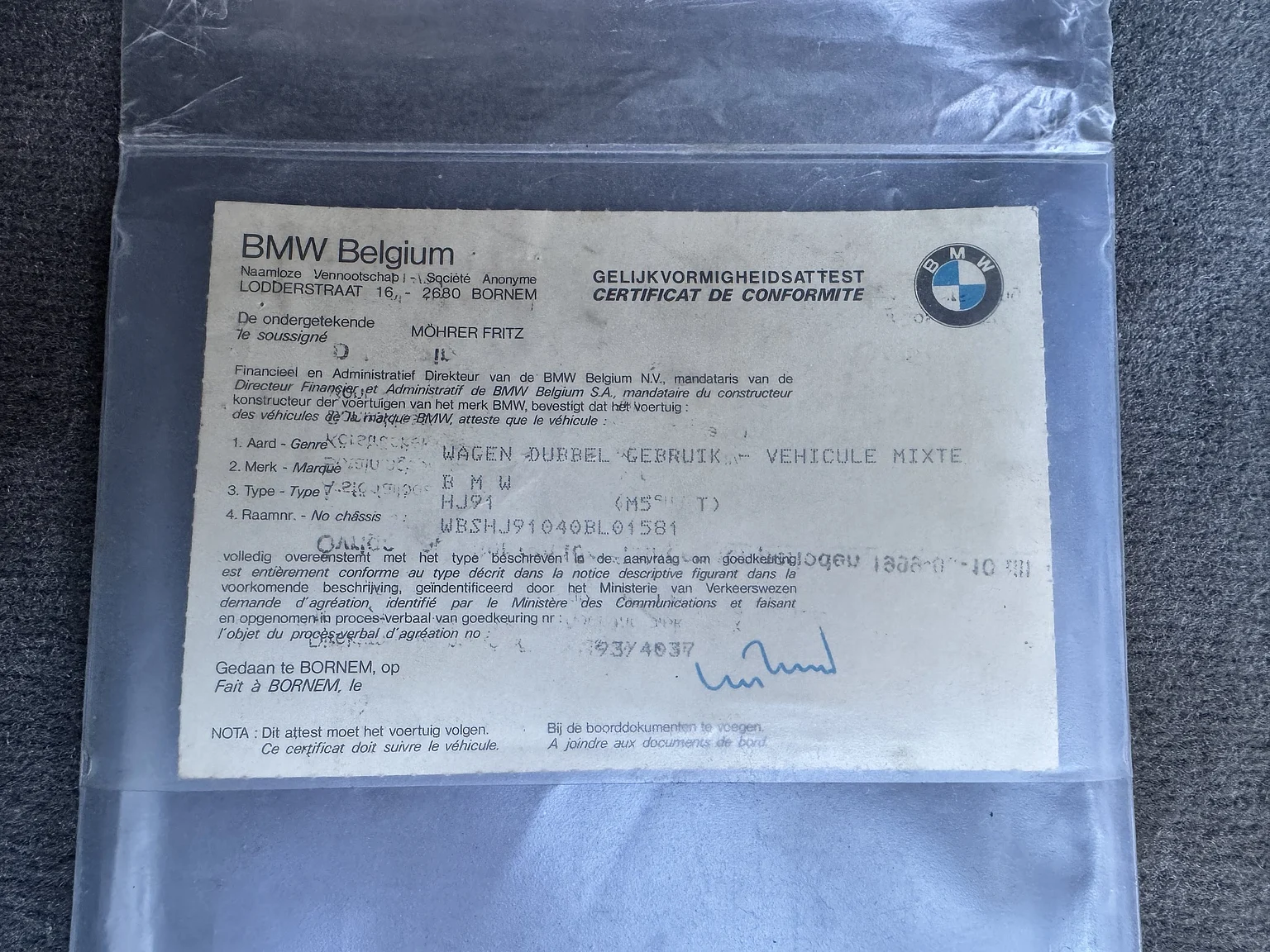 Dokumentation, 1993 BMW M5 Touring 3.8 Manual (2)
