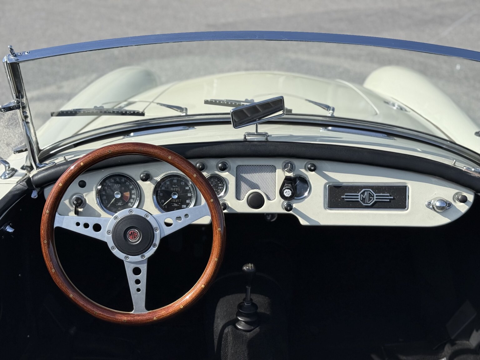 Interiörbild 1959 MG MGA 1500