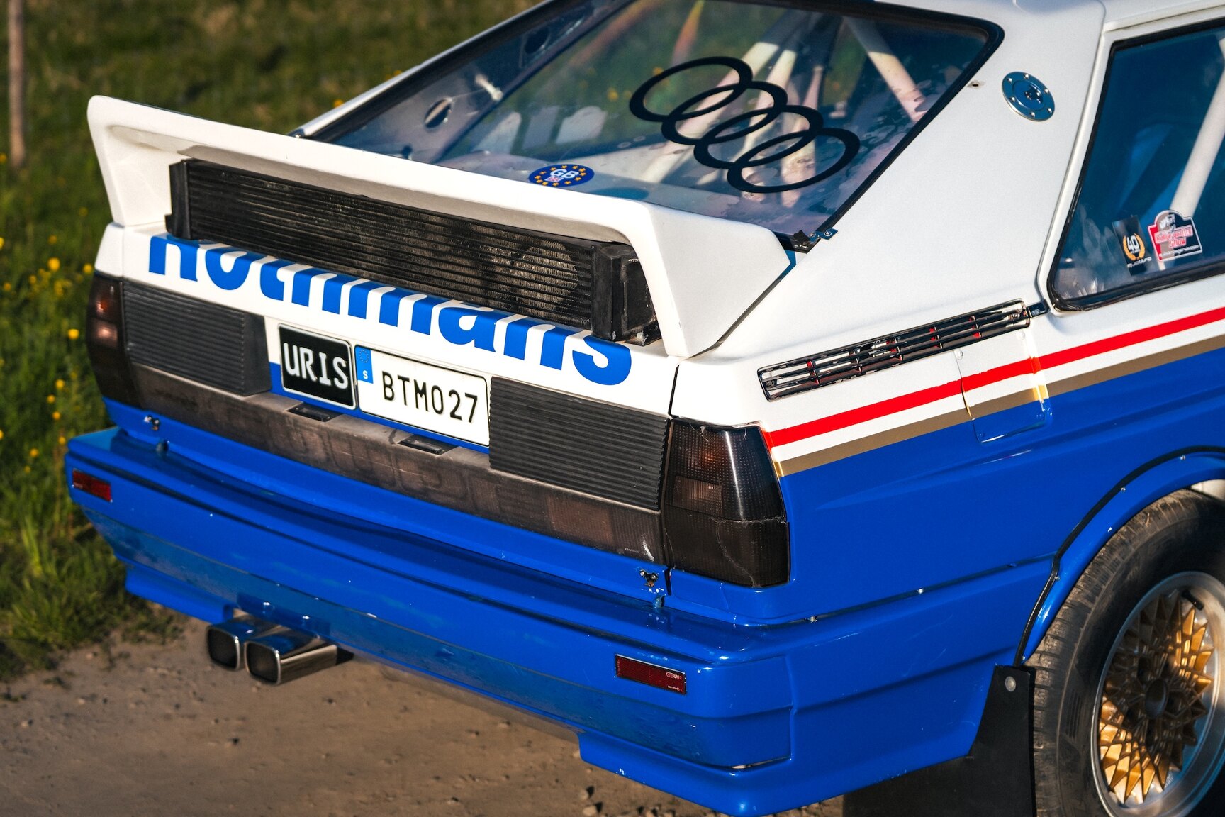 Exterior image of 1986 Audi Quattro Rally Replica
