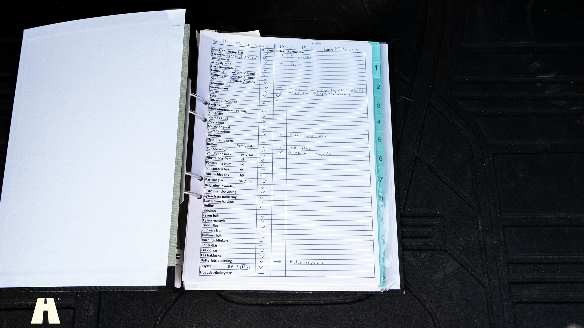 Documentation for 1966 Volvo P1800 S (2)