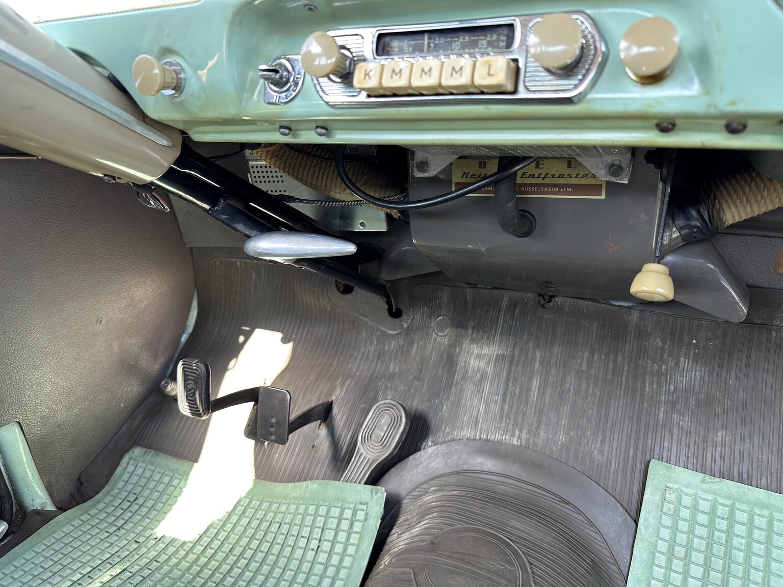 Interiörbild 1956 Opel Olympia Rekord