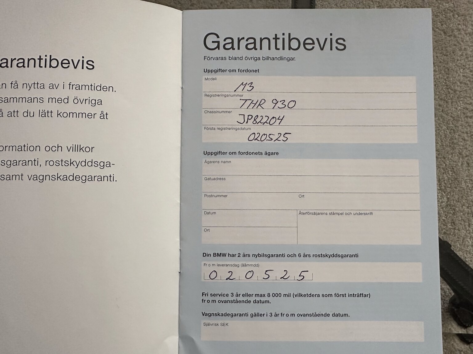 Documentation for 2002 BMW M3 Coupé (6)