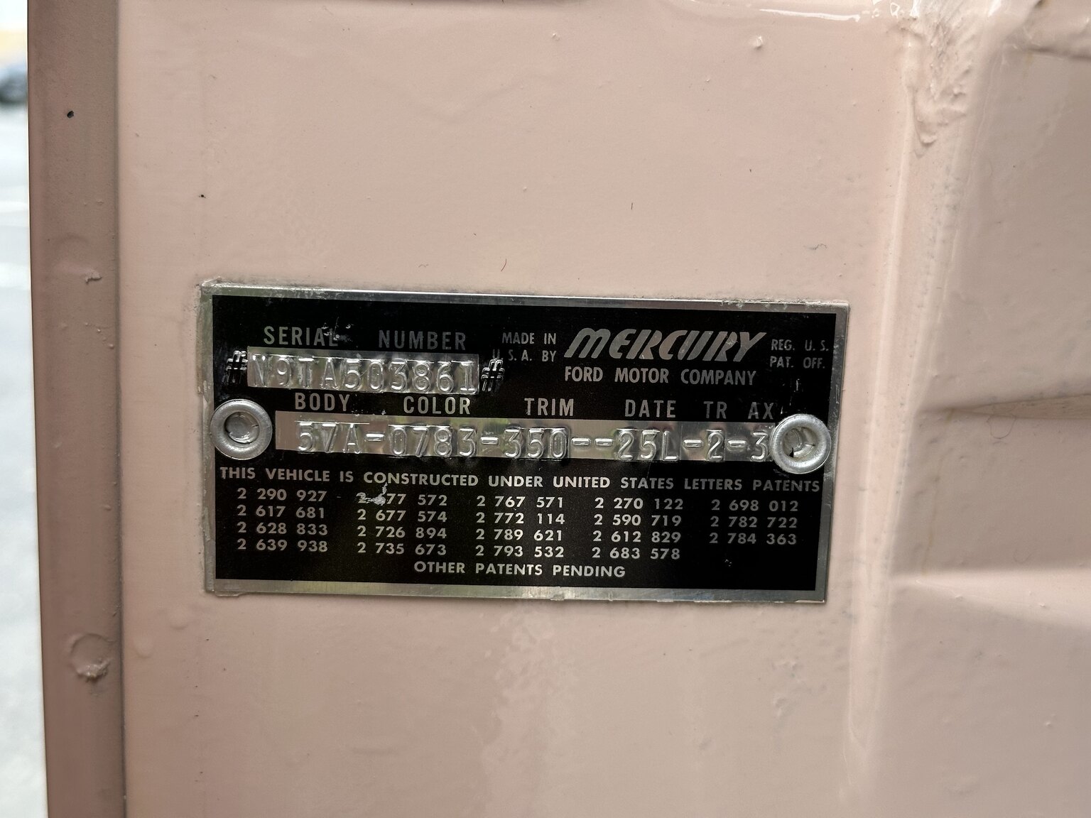 Interior image of 1959 Mercury Monterey 4-door Hardtop Cruiser