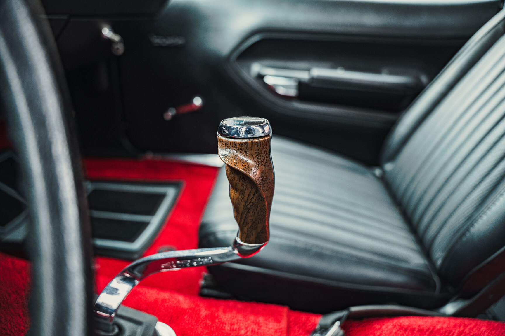 Innenraumfoto von 1972 Plymouth Cuda 340