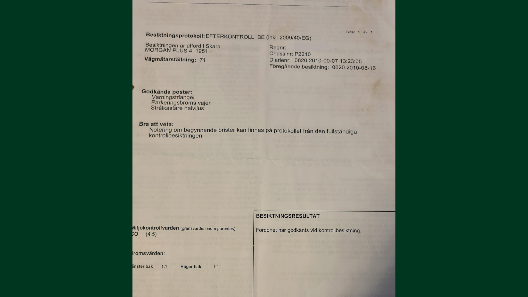 Dokumentation för 1951 Morgan Plus 4 (3)