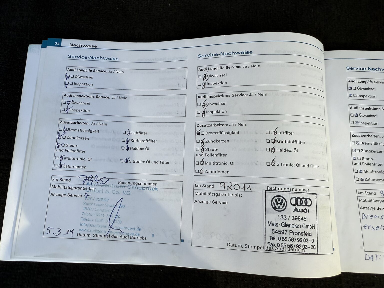 Dokumentation för 2010 Audi RS6 Avant V10 Quattro