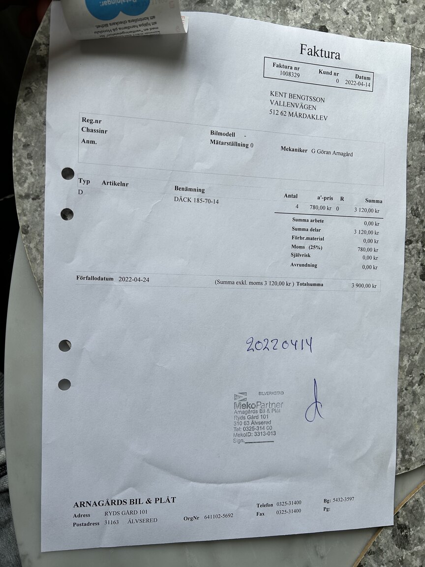 Documentation for 1990 Volvo 240 GL