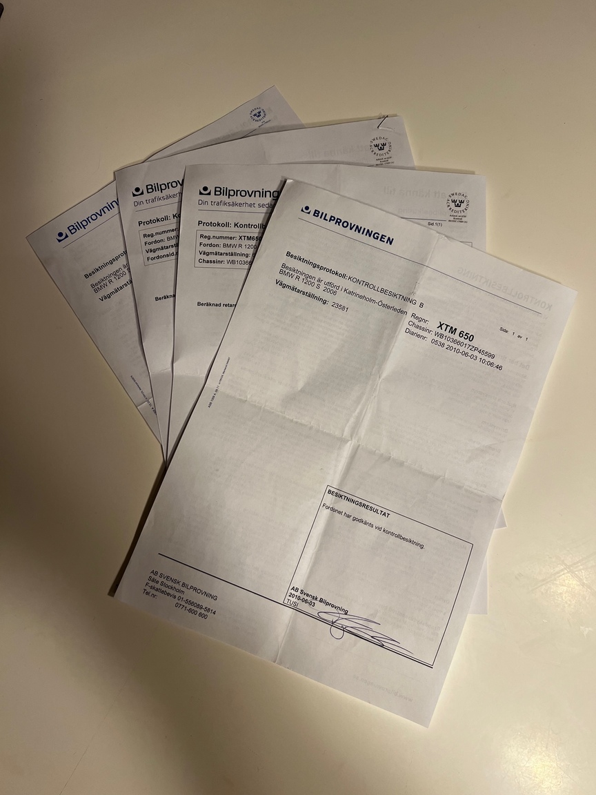 Documentation for 2006 BMW R1200S