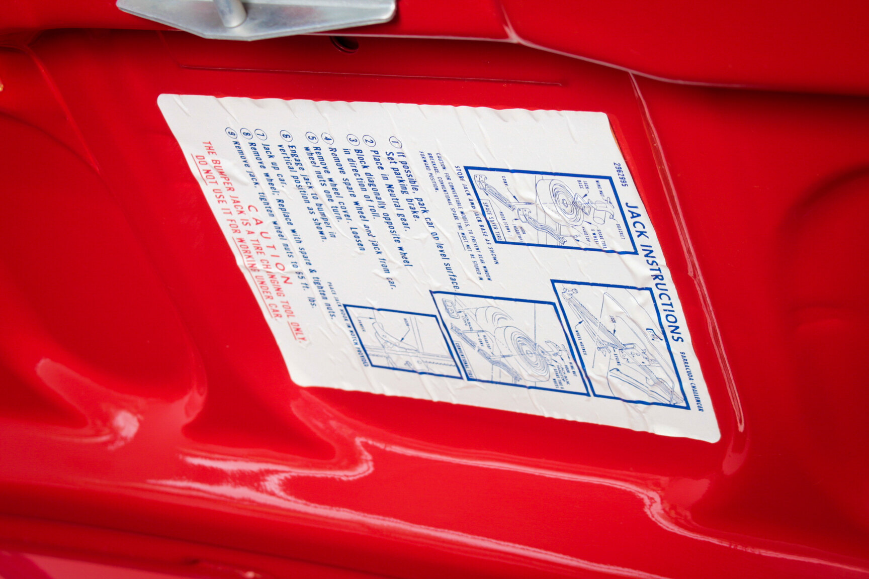 Interiörbild 1970 Plymouth Hemi Cuda