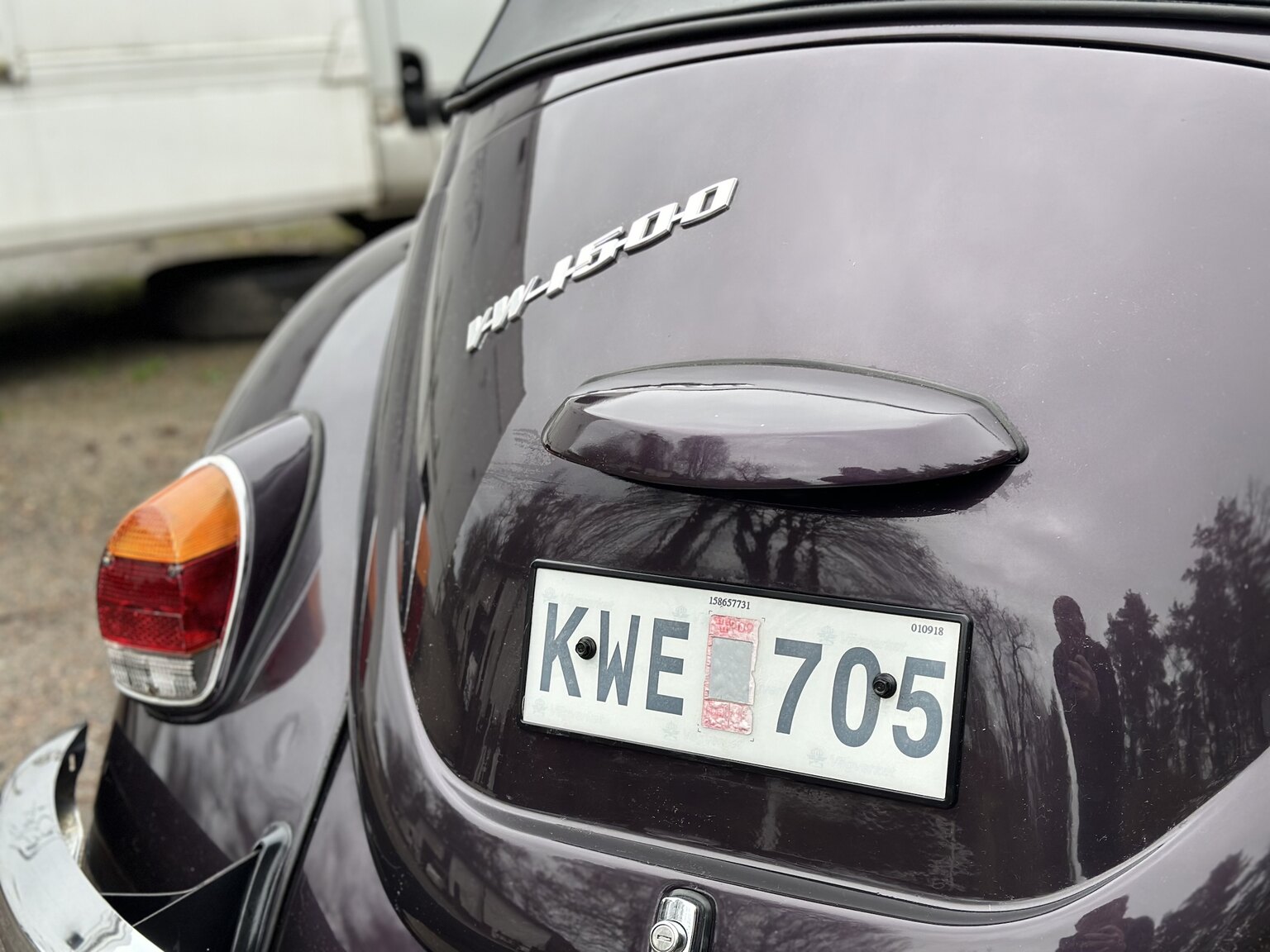 Exteriörbild på 1968 Volkswagen Beetle 1500 Cabriolet