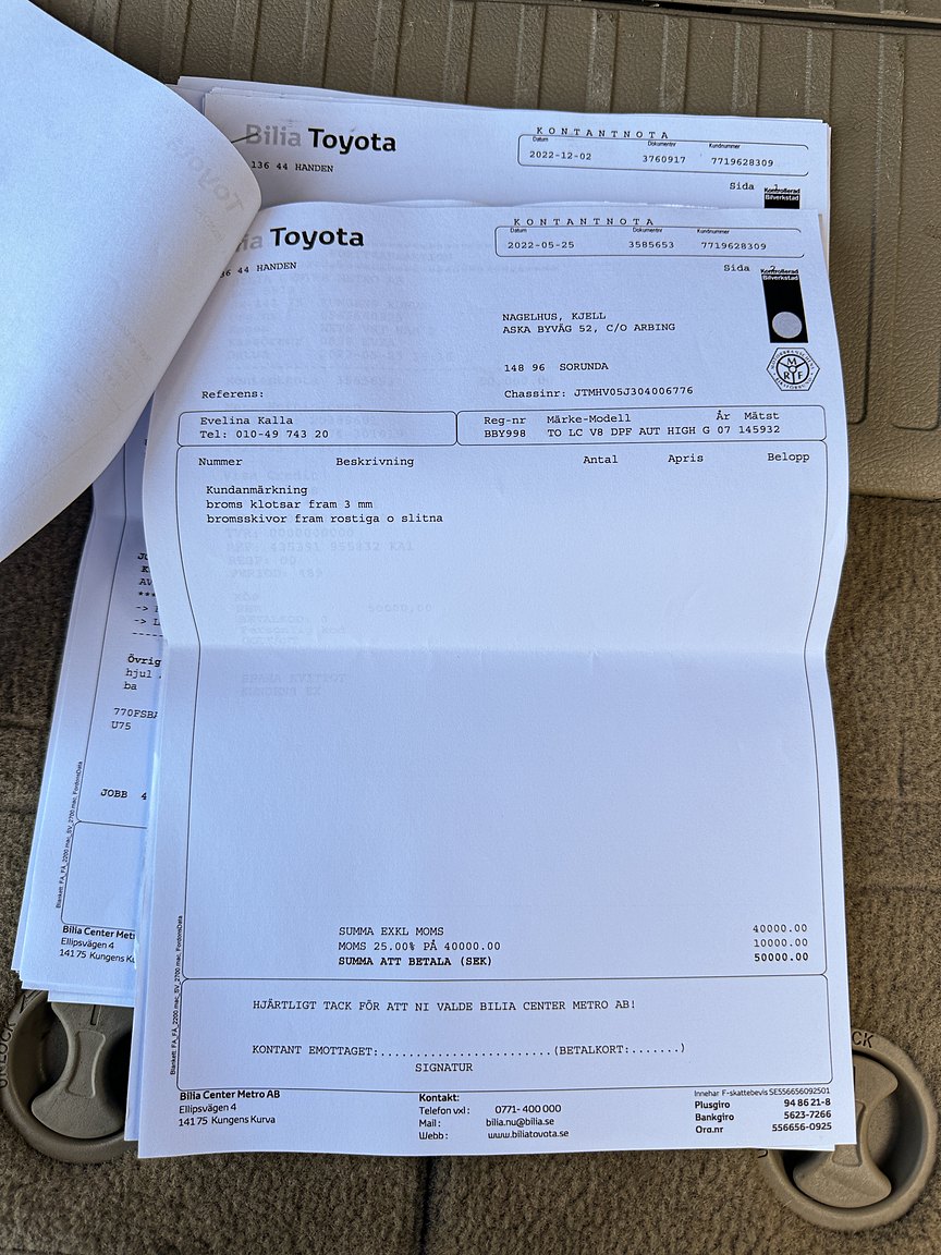 Documentation for 2008 Toyota Land Cruiser 4.5 4WD V8