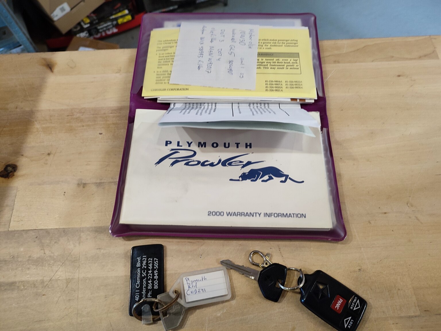 Dokumentation för 1999 Plymouth Prowler