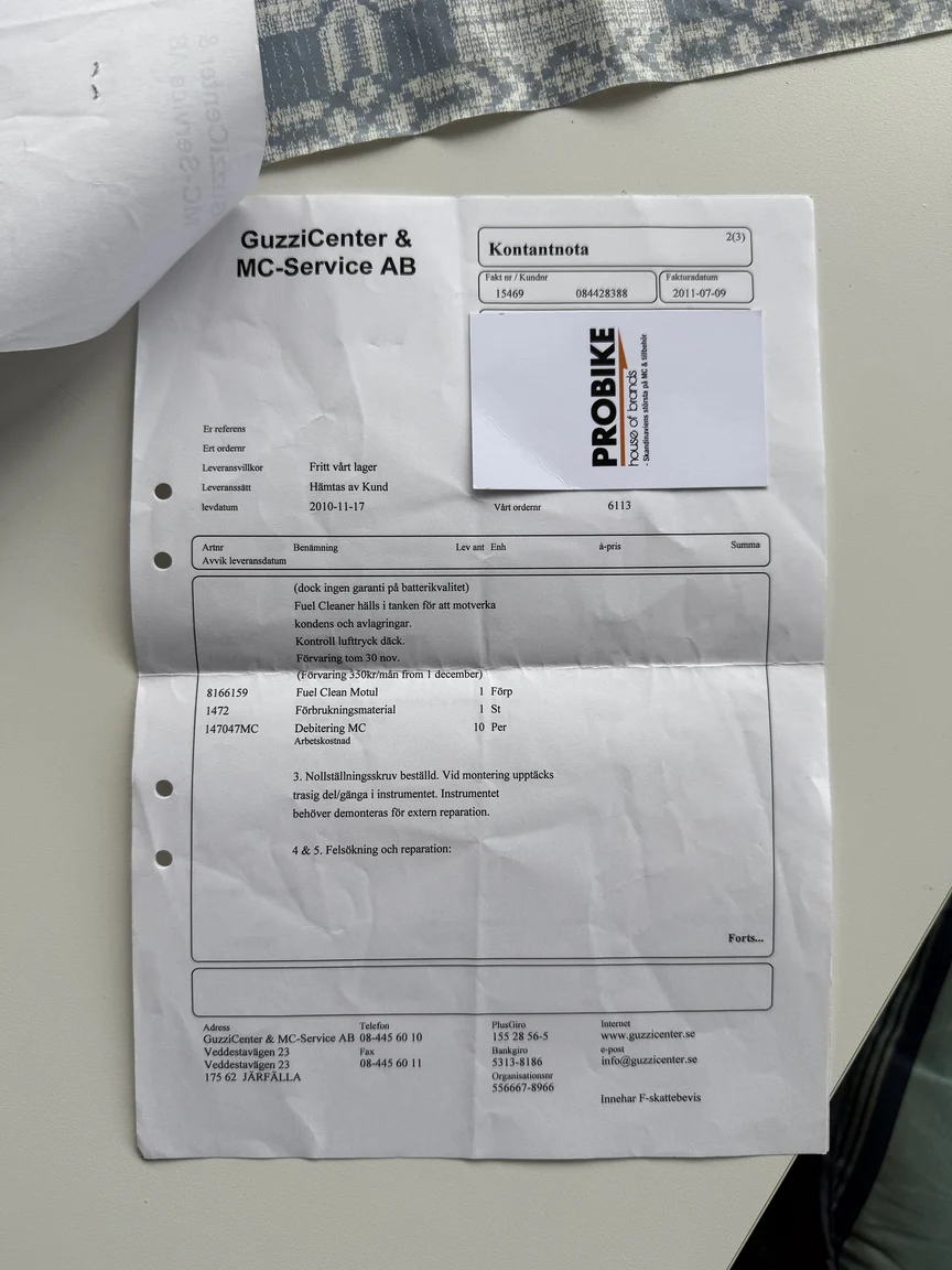 Documentation for 2001 Moto Guzzi California EV (3)