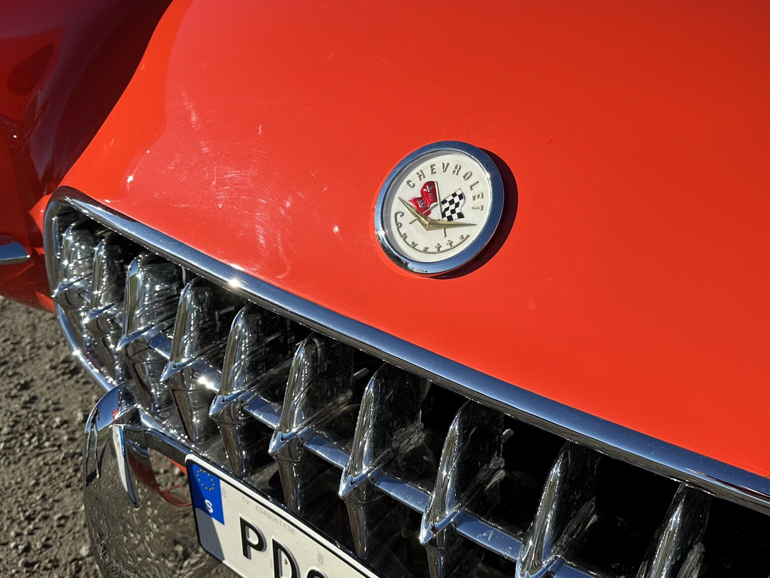 Exteriörbild på 1956 Chevrolet Corvette 