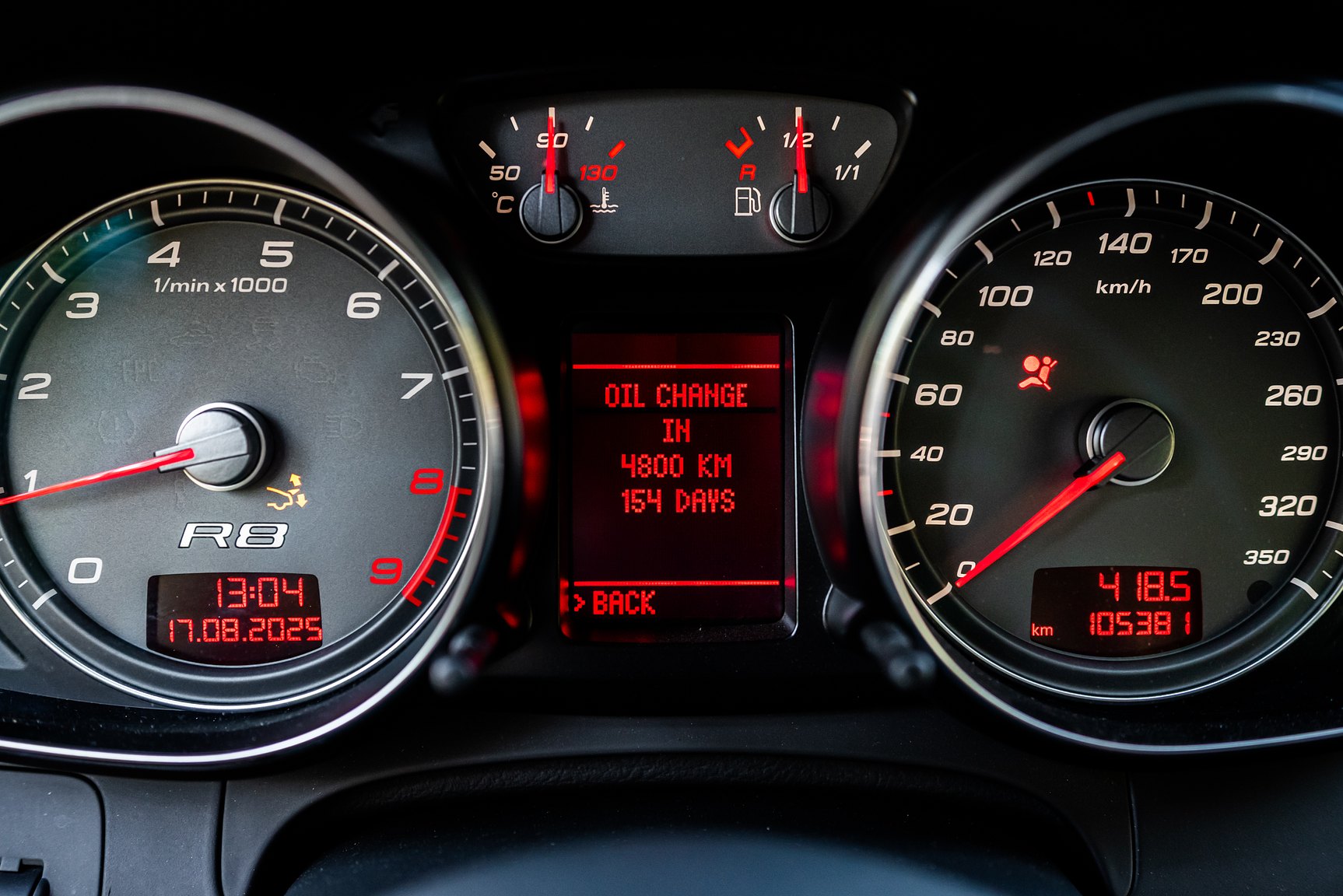 Innenraumfoto von 2008 Audi R8 4.2 V8 Turbo Manuell