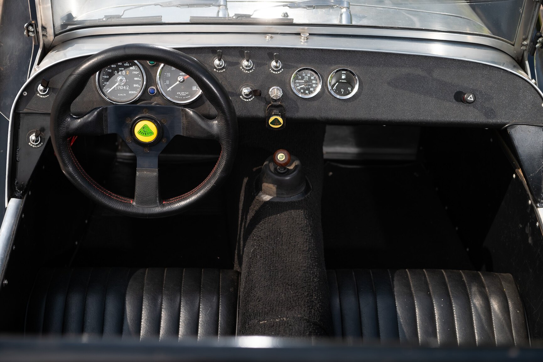 Interiörbild 1969 Lotus Super Seven