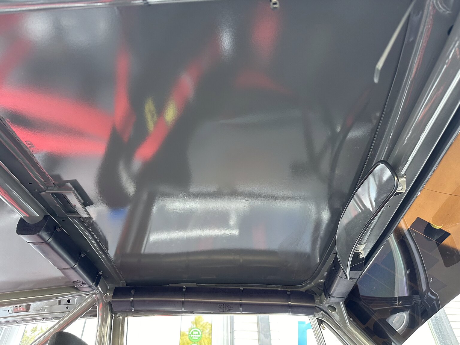 Interior image of 1969 Volvo 142 race car
