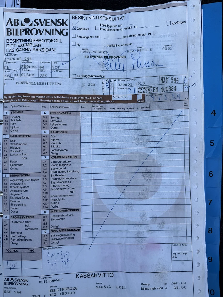 Documentation for 1984 PORSCHE 944 Targa (29)