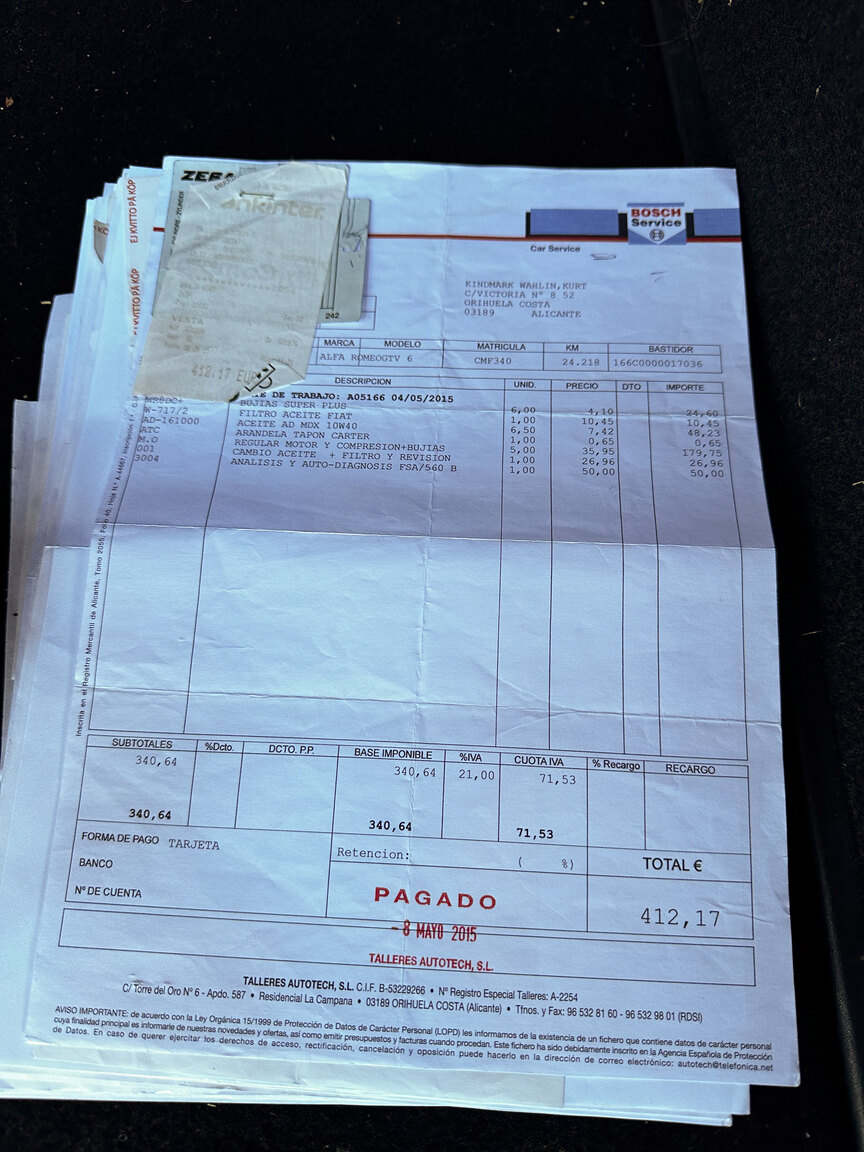 Dokumentation, 1985 Alfa Romeo GTV 6 2.5