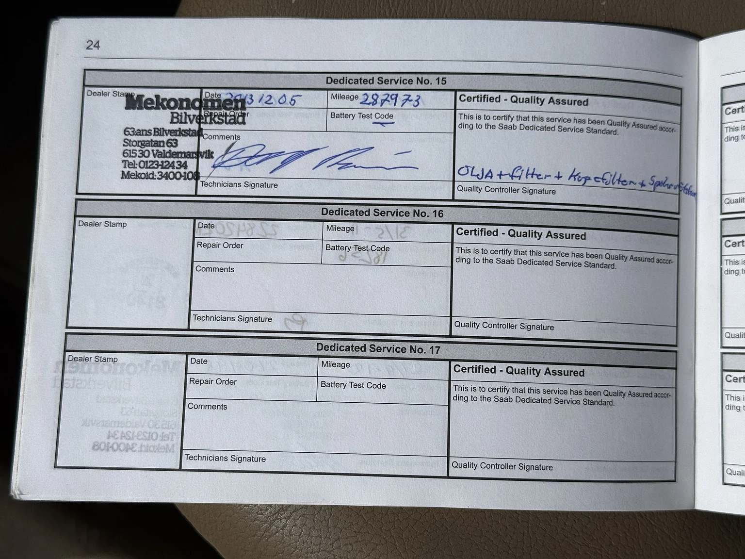 Dokumentation, 2002 Saab 9-3 2.0T SE Convertible – NO RESERVE (9)