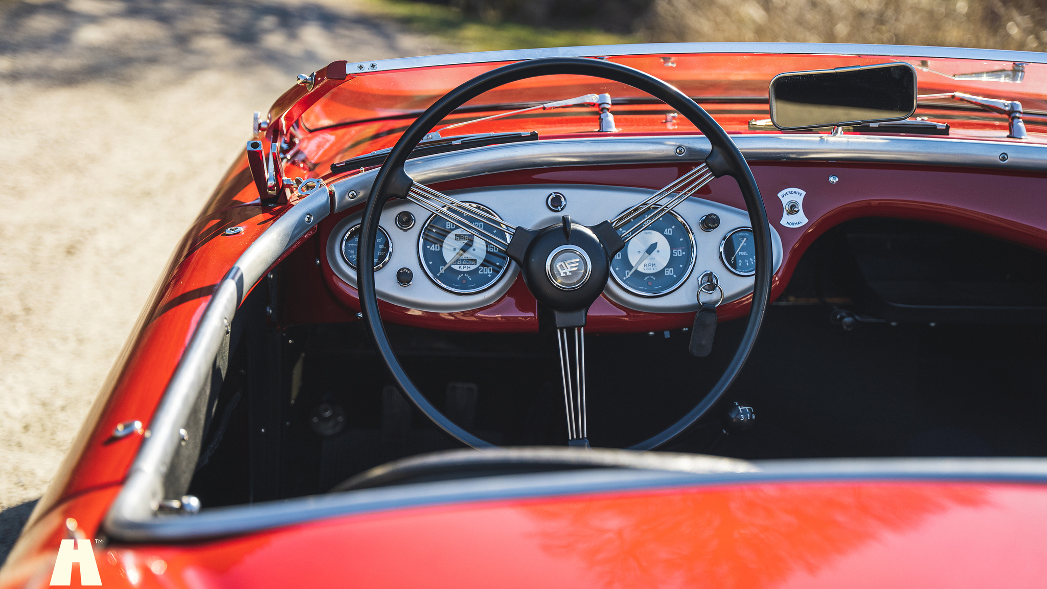 Interiörbild 1954 Austin Healey 100 BN1 (1)