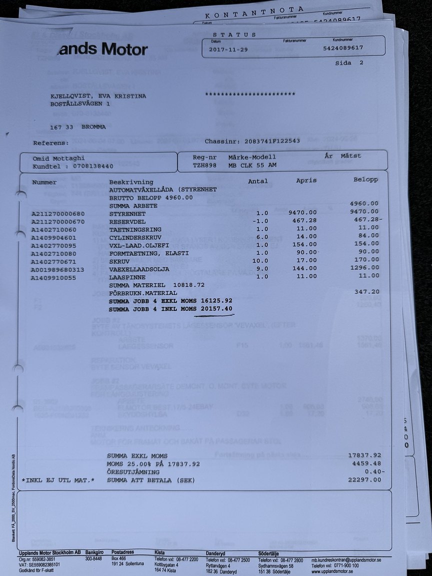 Documentation for 2000 Mercedes-Benz CLK 55 AMG Coupé