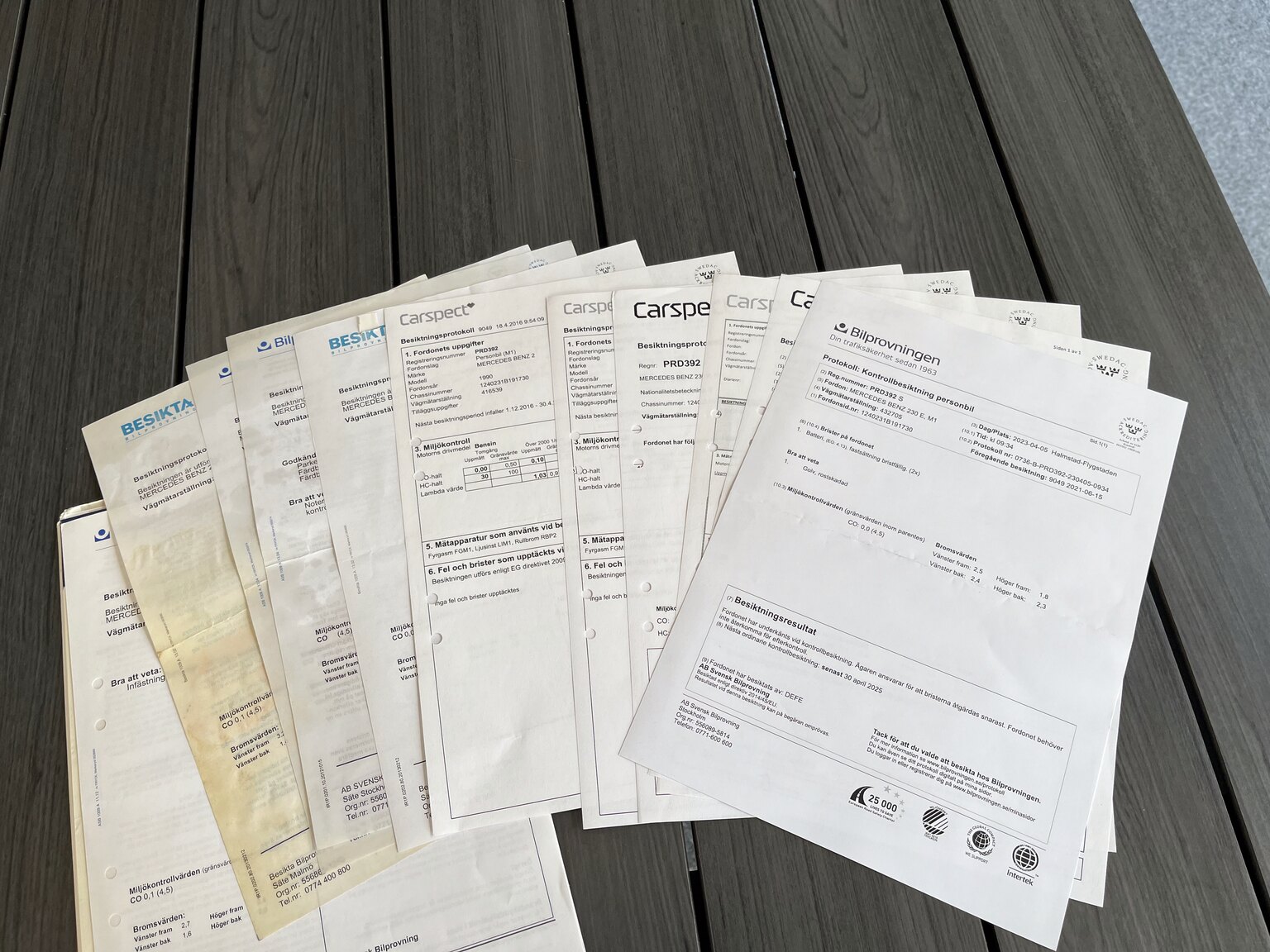 Dokumentation, 1990 Mercedes-Benz 230 E