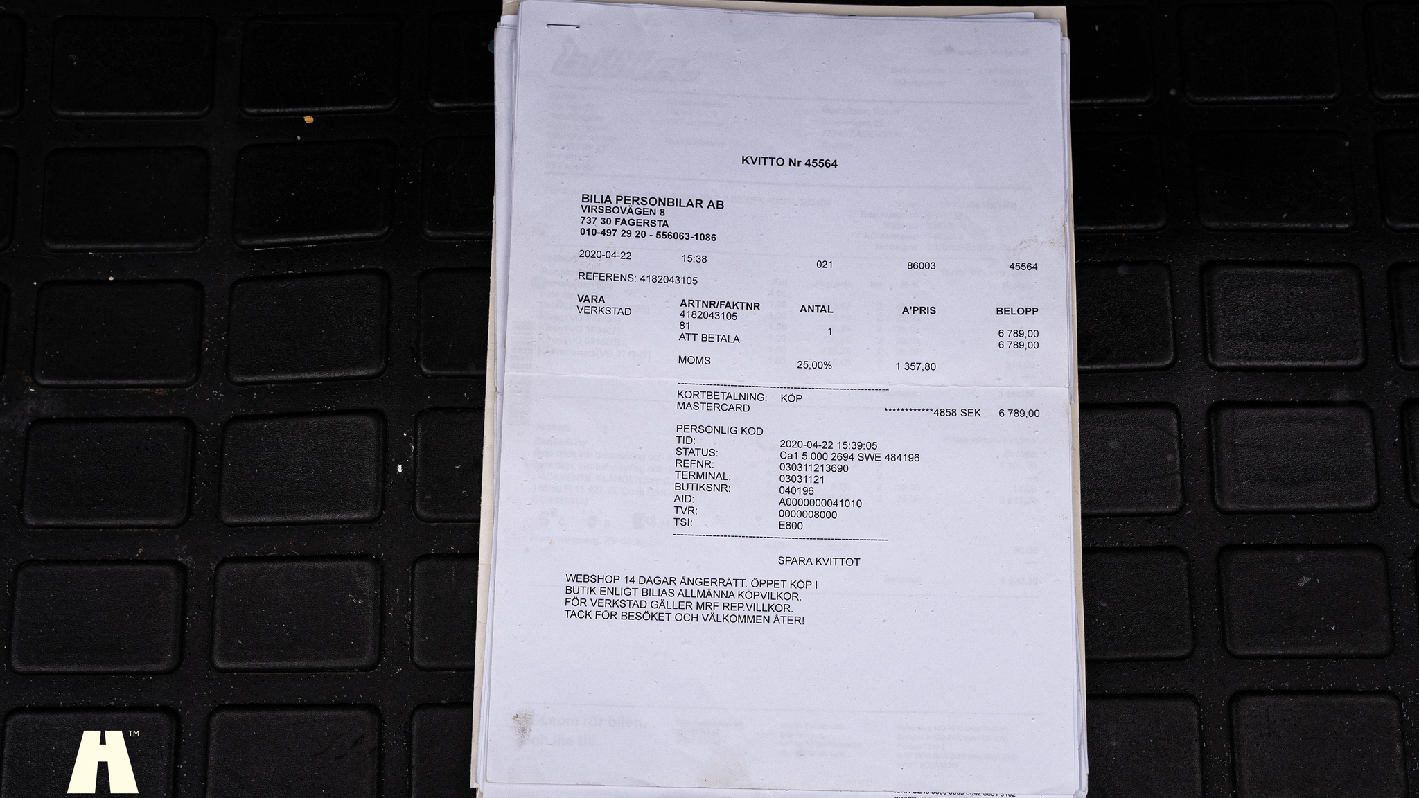 Dokumentation för 1995 Volvo 940 SE