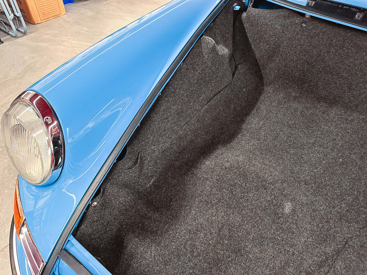Interiörbild 1970 Porsche 911 E Targa