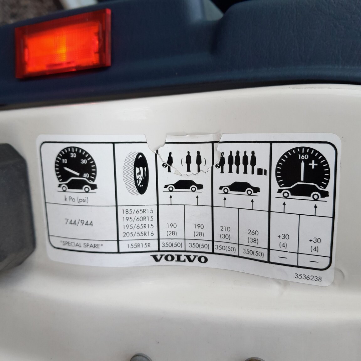 Interiörbild 1992 Volvo 944 GL SE