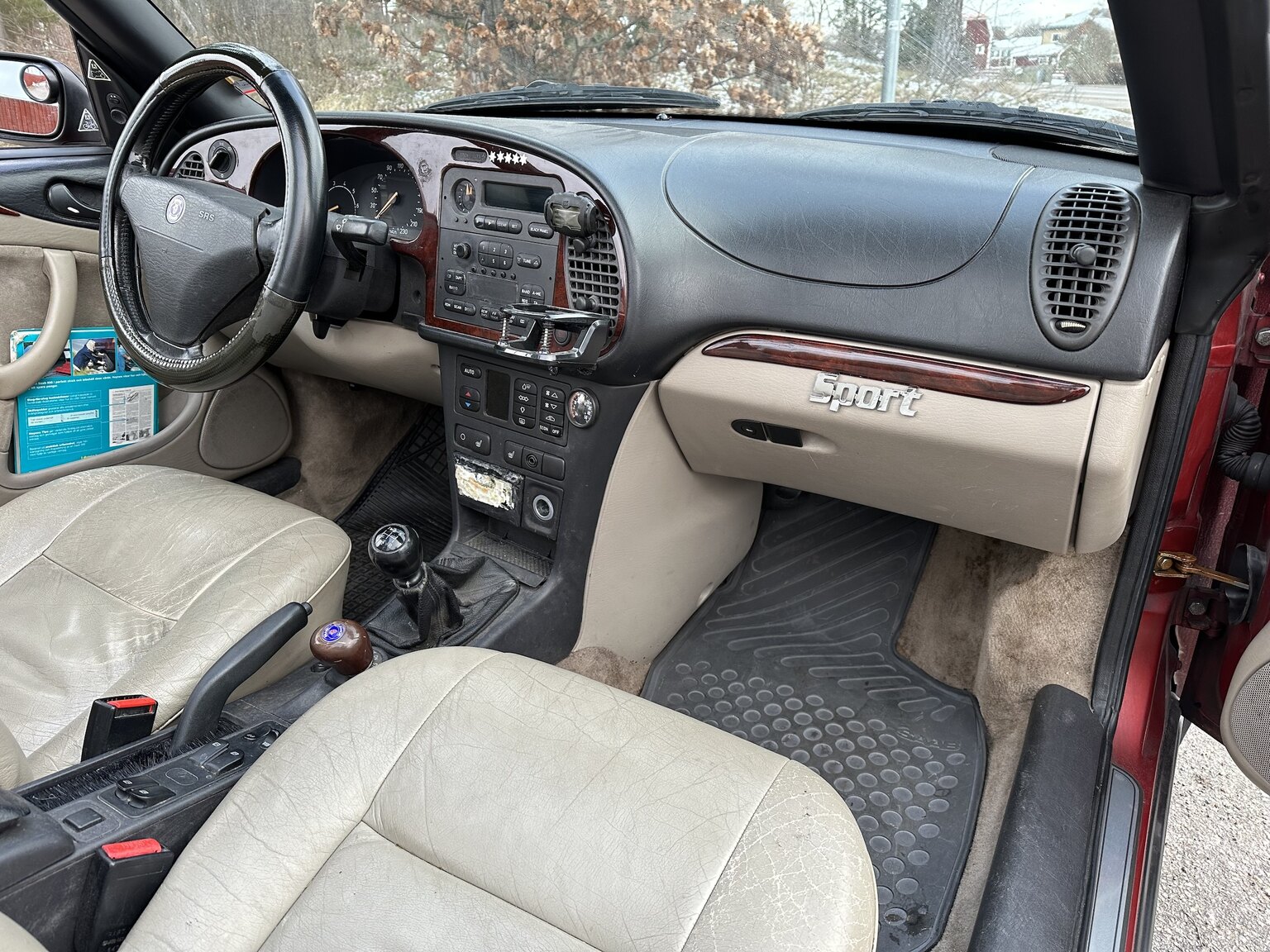 Interiörbild 1997 Saab 900 Cabriolet - En ägare