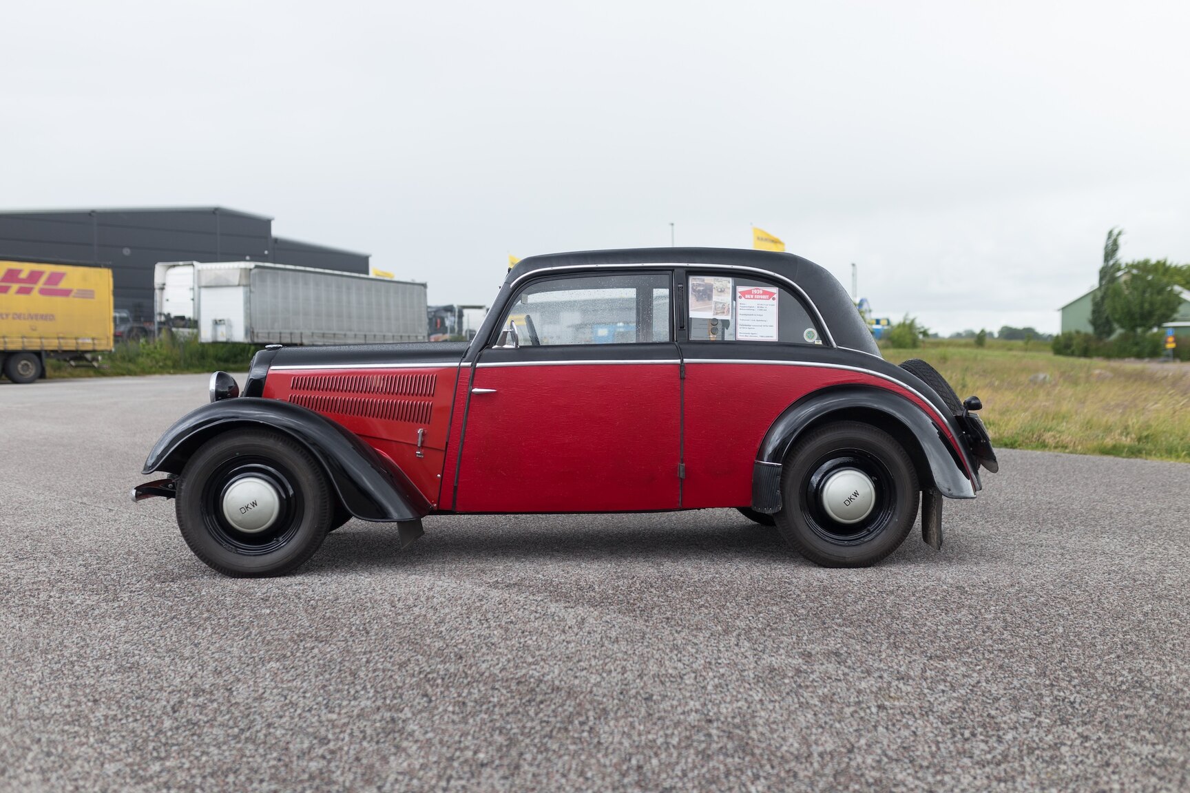Exteriörbild på 1939 DKW Favorit Sedan