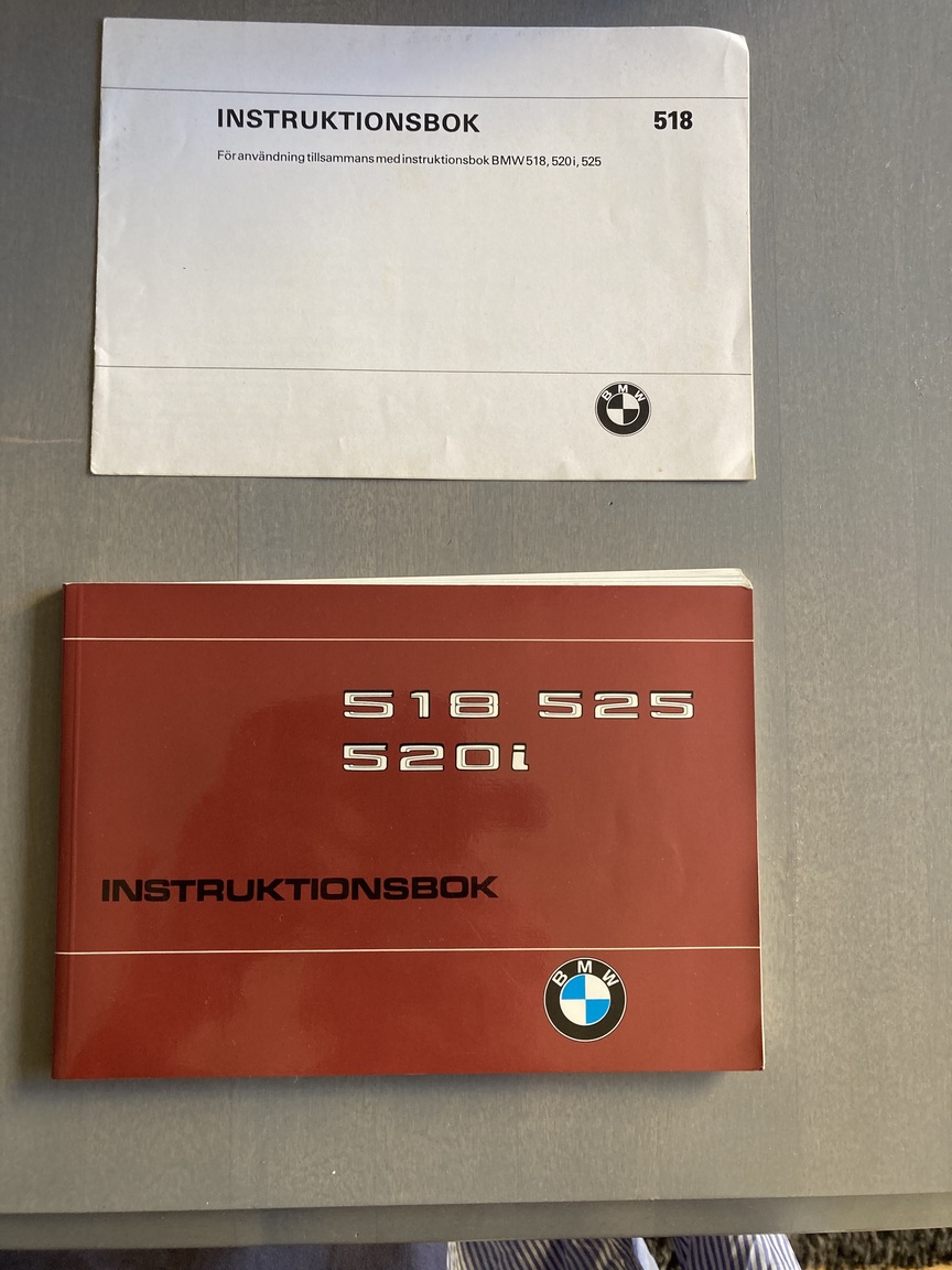 Dokumentation för 1977 BMW 518