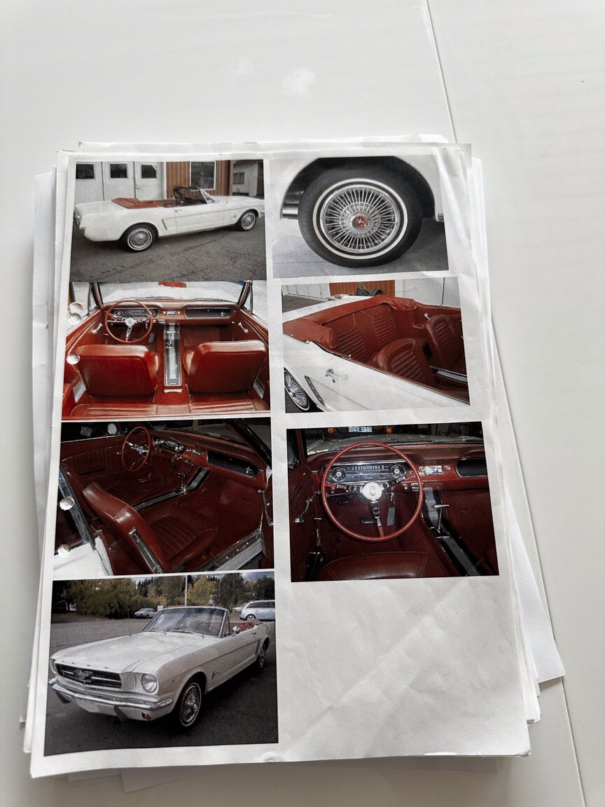 Dokumentation för 1965 Ford Mustang Cabriolet (3)